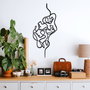 Wallity Faces Escultura de Pared de Metal Negra
